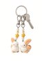 Plush Furry Couple Cute Animal Assorted Charm Keychain Comes in Pairs of 1. - 3