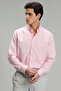 Danıel Men's Smart Casual Shirt Comfort Slim Fit Pink - 3