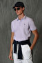 Laon Sports Polo Neck Men's T-Shirt Lilac - 4