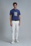 Nally Modern Graphic T-Shirt Dark Cobalt Blue - 2