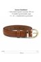 Women's Thin Gold Buckle Basic Belt - Classic Pants Skirt Jacket Belt - 5