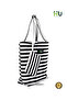 Zebra Pattern Fashion Bag – Stylish Trendy Handbag with Durable Material for Daily Use, Travel & Casual Outings - Black & White - 4