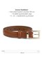 Women's Thin Square Gold Buckle Belt - Basic Trouser Skirt Belt - 5