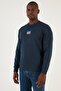 Crew Neck Blue Men's Sweatshirt A2824-0006 - 2