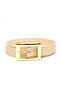 Women's Gold Rectangular Buckle Belt Skirt Trouser Dress Belt