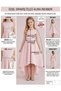 White Elegant Long Asymmetrical Girls' Dress Birthday Prom Graduation Dress - 2
