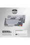 MK915 Tri-Mode Wireless ARGB Mechanical Keyboard,Anti Ghosting Keys,Aluminum Frame,83 Keys,Brown Switch,Grey - 2