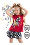 Ballerina Zebra Girl's T-Shirt Shorts Set