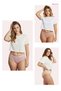 1008 Jacquard Elastic Bato Women's Panties Pack 1008-v2 - 2