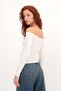 Boat Neck Gathered Blouse B1849 - 5