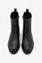 Women's Zippered Heeled Daily Boots Gontre Black - 7