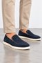 Tega Men's Genuine Suede Leather Loafer - Navy Blue