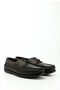 Men's Black to Brown Lace-Up Rubber Sole Genuine Leather Shoes - 2