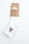 Teddy Bear Patterned 3-Pack Socks Çrp3018 - 4