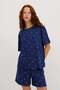 Heart Patterned Shorts Pajama Set Ş119