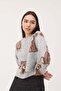 Crew Neck Teddy Bear Patterned Sweater K3447-B6 - 6
