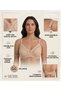 Combed Cotton Interlace Wire-Free Bra (3-Piece Advantage Pack - Black, White & Nude Color) - 4