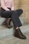 , Women's Genuine Leather Boots 143359Z326 Brown