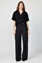 Women's Belt Detailed Fabric Trousers - 4