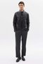 Men's Regular Leather Coat - 8