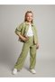 Girl's Striped Detailed Wide-Leg Pants - 2