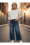 Girl's Wide Leg Denim Trousers - 3