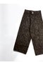2500 Black Leather Girls' Pants - 4