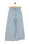 Girl's Stoned Wide-Leg Design Jean Trousers - 6