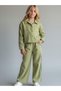 Girl's Striped Detailed Wide-Leg Pants