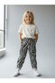 Girl's Patterned Linen Trousers - 2