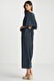 Black Cupro Dress - with Back Details - 3