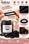 Black Rubber Hair Ties 100 Pieces Thick Fabric Covered Flexible Hair Rubber Bands - 5