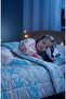 Squirrel, Hedgehog Patterned Fiber Filled Long Zipper Comfortable Use Pink 2.5 Tog Girls' Sleeping Bag - 3