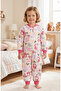 Squirrel, Hedgehog Patterned Fiber Filled Long Zipper Comfortable Use Pink 2.5 Tog Girls' Sleeping Bag