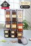 12 Pieces Storage Labeled Square Food Storage Container - Pulses Container 6x(550 ml) 6x(1750 ml) Anthracite