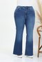 Flared Leg Lycra Large Size Jeans Trousers. - 6