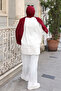 Women's Crew Neck Sleeveless 2 Thread Combed Cotton Basic Tunic 3239 Ecru - 5