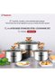 4-layer stainless steel pot set