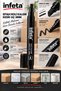 Black Colored Pen 3 mm Cut Tip Alcohol-Based Permanent Marker for All Surfaces - 5
