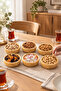 Bamboo 6-Piece Snack & Nut Presentation Set Round – Natural Wood Serving Bowl - 5