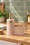 Stylish Gold Color Detailed Liquid Soap Dispenser with Sponge Holder for Kitchen or Bathroom, Domestic Production - 5