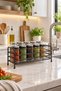 Bathroom Kitchen Organizer Black Metal Spice Rack Stand Countertop Bathroom Organizer