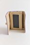 Lila Soft Textured Compact Design Multi-Compartment Metal Closure Daily Use Wallet - 3