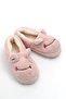 Pink Wool Inside, Plush Textured, Soft Form, Embroidery Detailed Home Slippers
