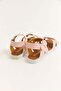 Powder Light and Flexible Textured Cross-Strapped Non-Slip Sole Ankle Buckle Sandals - 2
