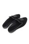 Black Velvet Textured Pointed Toe Lightweight Daily Slippers with Shiny Stone Accessory Detail - 4