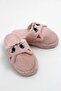 Pink Lightweight and Flexible Textured Closed-Front Tweety Embroidery Detailed House Slippers Suitable for Daily Use - 3
