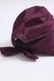 Plum Lightly Woven Fabric Zippered Removable Wide Front Visor Functional Hat - 2