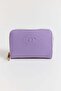 Lilac Soft Textured Multi-Compartment Zipper Detailed Sports Model Compact Design Mini Wallet