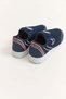 Navy Blue Mesh Textured Comfortable Laceless Daily Sports Shoes Offering Practical Use - 3